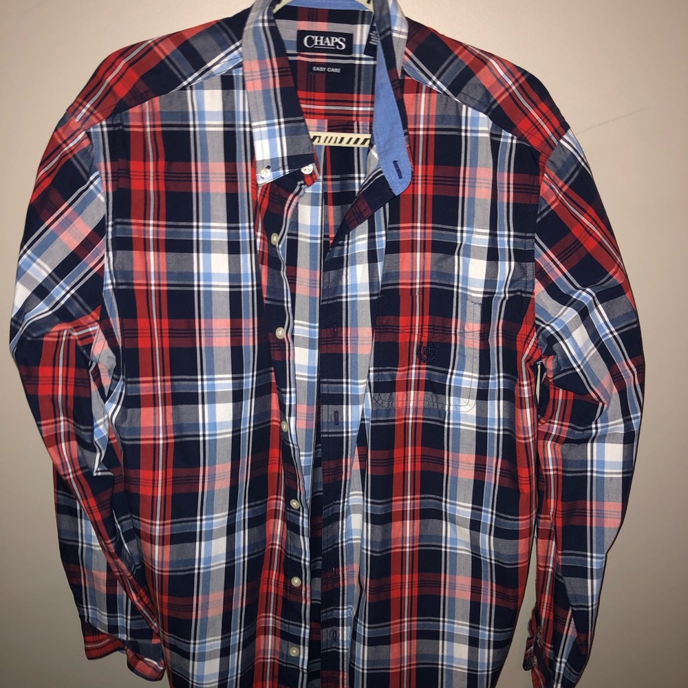 Long sleeve plaid button down
